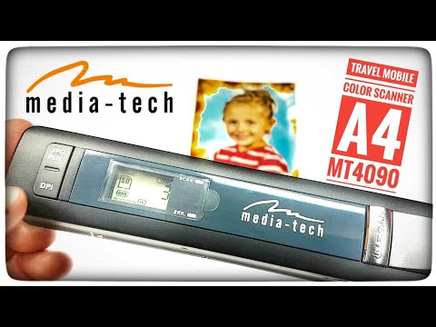 Rankinis spalvotas skeneris Media-Tech SCANLINE MT4090 V3.0 A4 ir mažesniems dokumentams video
