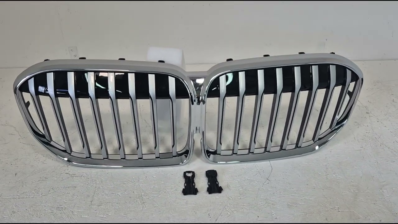 BMW 7 Series G11/G12 2015-2022 Nierengrills 1 Steg (2019-2022, Chrome) Video 1