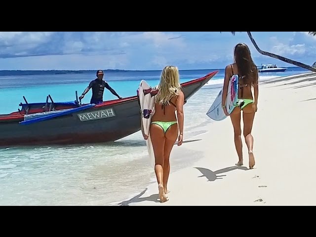 KALOEA Surfer Girls - Destination Mentawai WavePark (4K - Drone)