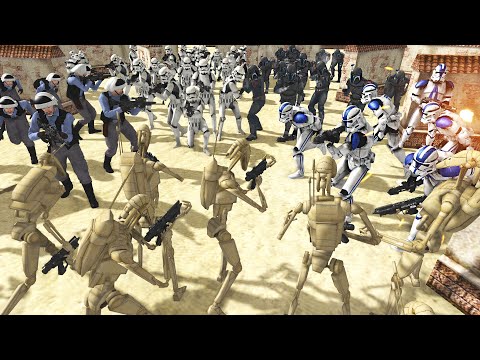 Every Star Wars Army ARENA BATTLE! - Men of War: Star Wars Mod