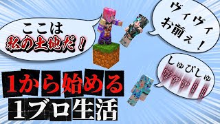 【1ブロックマイクラ】協力ゲーのはずが領土を主張し皆を突き落とすヴィヴィと被害者輪堂千速と水宮枢の1ブロ面白シーンまとめ【ホロライブ/ホロライブ切り抜き/綺々羅々ヴィヴィ/輪堂千速/水宮枢】