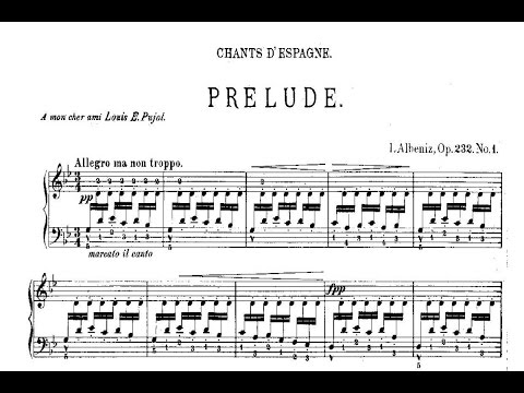 Isaac Albéniz: Cantos de España Op. 232 (1898)
