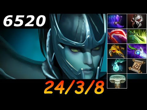 Dota 2 Phantom Assassin 6520 MMR 24/3/8 (Kills/Deaths/Assists) Ranked Full Gameplay