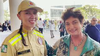 Vice-prefeita Ieda participa de formatura de soldado iratiense e destaca o papel da mulher na corporação