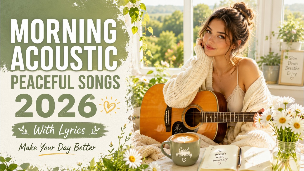 Morning Acoustic Songs with Lyrics 2026 💛 Peaceful Songs to Make Your Day Better