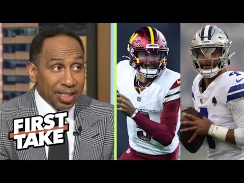 FIRST TAKE | Stephen A. Smith predicts to Cowboys vs Commanders: Dak Prescott or Jayden Daniels?
