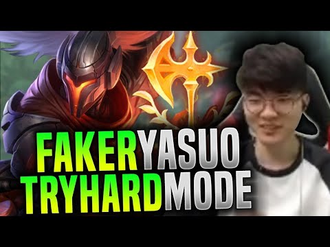 Faker Yasuo Tryhard Mode ON! - SKT T1 Faker Picks Yasuo Mid! | SKT T1 Replays Gamer of Best -