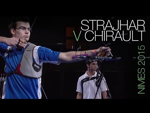 Strajar v Chirault – French junior recurve in gold final in front of home crowd | Nîmes 2015