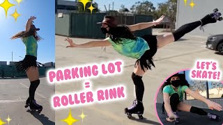 Roller Skating in Parking Lots