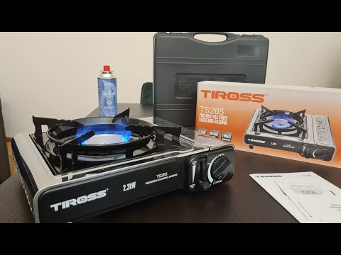 Dujinė viryklė TIROSS 2,2KW TS-265 video