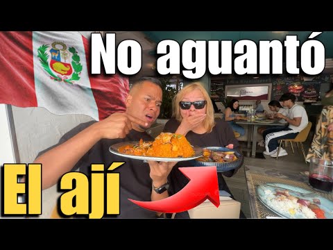 🇻🇪VENEZOLANA prueba comida PERUANA y así REACCIONA! /🤯CASI se DESMAYA con el AJÍ!🌶️😂