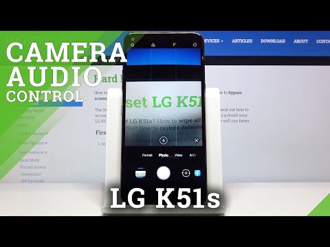 How to Use Camera Audio Control in LG K51s - Camera Settings