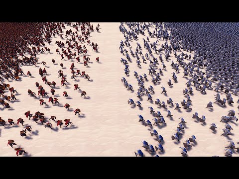 5,000 Spartans VS 15,000 Knights Ultimate Epic Battle Simulator UEBS