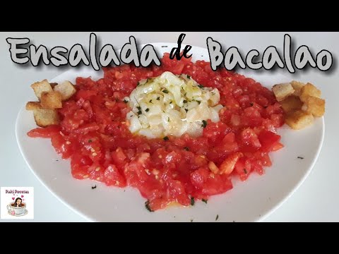 ENSALADA DE BACALAO Y TOMATE 🍅
