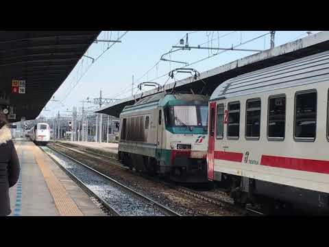 Arrivo a Mestre del treno 8817 nella nuova livrea Frecciabianca