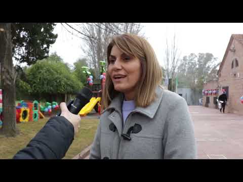 En El Talar, Julio Zamora inauguró los nuevos juegos del Jardín de Infantes N° 931