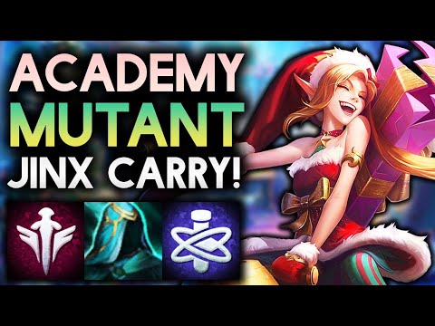 ACADEMY MUTANT JINX QUINTUPLE SYNERGY CARRY!! | Teamfight Tactics Patch 11.24