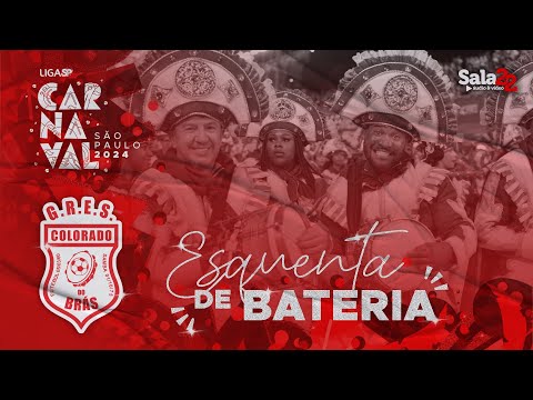 COLORADO DO BRÁS 4K - ESQUENTA DE BATERIA | CARNAVAL 2024 - LIGA-SP