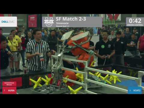 SF 2-3 AURA vs VCAT - 2017 Vex Worlds (Innovate)