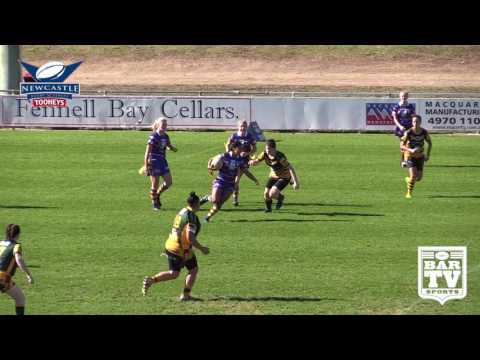 2017 Newcastle RL Round 9 Ladies League Tag Highlights - Macquarie Scorpions vs Lakes United
