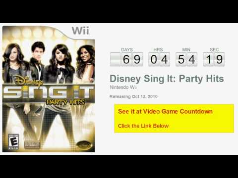 disney sing it party hits wii game
