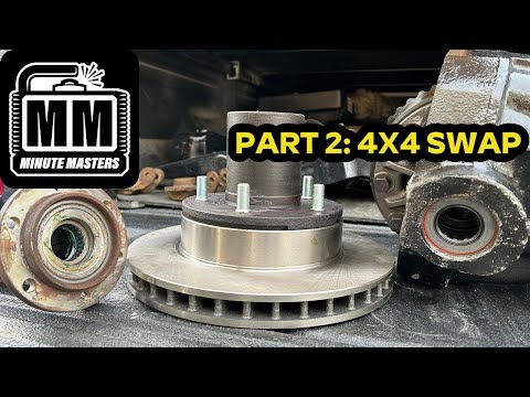 TTB 4x4 SWAP [PART 2] - How to Install Spindle Bearings, Rotors, Wheel Lug Studs  | 1995 Ford F150