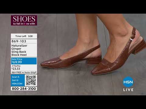 Naturalizer Ginger Sling Back Block Heel