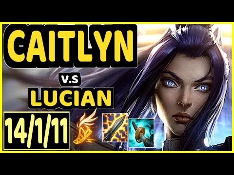 GORICA (CAITLYN) vs LUCIAN - 14/1/11 KDA BOTTOM ADC GAMEPLAY - NA Ranked DIAMOND