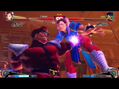 CHUN-LI VS M.BİSON | CPU VS CPU Ultra Street Fighter IV  (Hardest AI)
