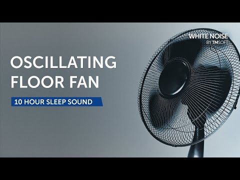 Oscillating Floor Fan Sleep Sound - 10 Hours - Black Screen