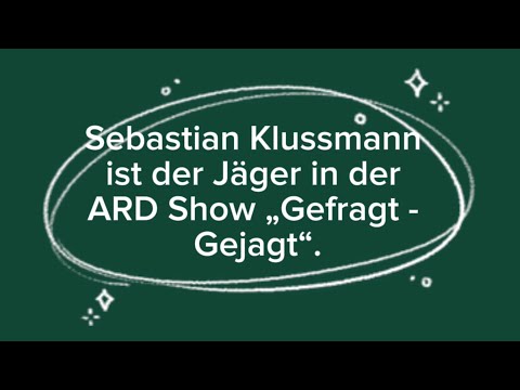 Sebastian Klussmann - aus der ARD Quizshow Gefragt - Gejagt
