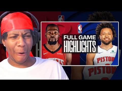 Lvgit Reacts To ROCKETS at PISTONS | FULL GAME HIGHLIGHTS | January 23, 2026