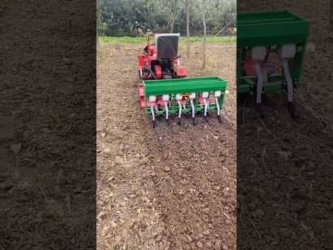 Crawling tractor with 6 row seeder! Contact us on WhatsApp +66-625-828-186 for more details