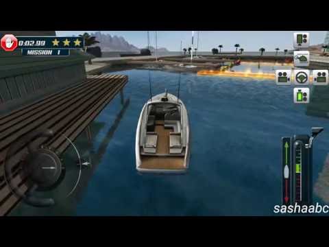 3D boat parking simulator game rewiew android//