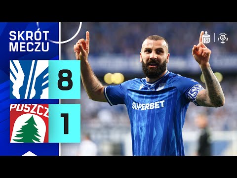 Lech - Puszcza | SKRÓT | 9 goli! Kosmiczny mecz Kolejorza! | Ekstraklasa 2024/25 | 31. kolejka