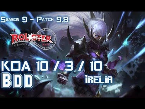 KT BDD IRELIA vs LEBLANC Mid - Patch 9.8 KR Ranked