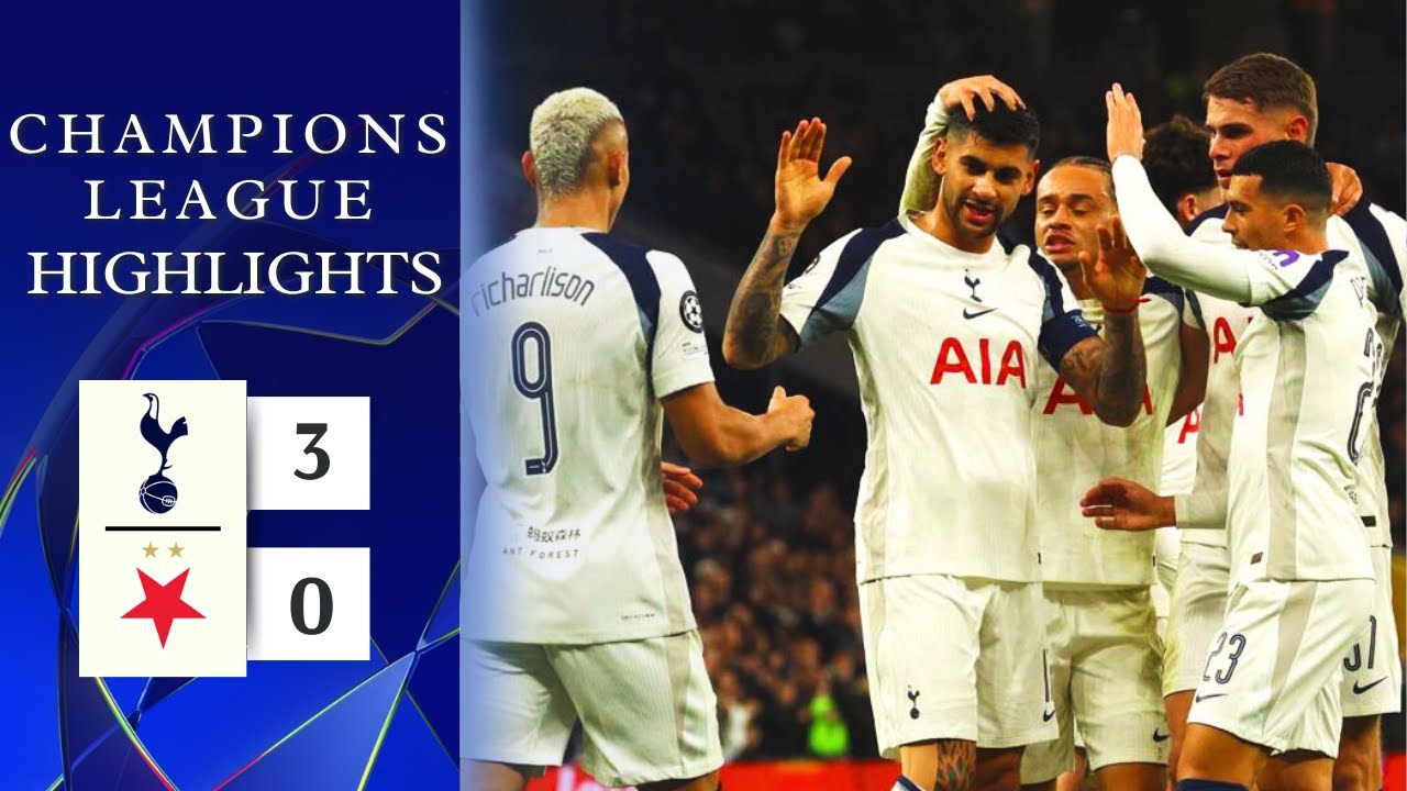 Tottenham vs Slavia Prague Video Highlights Season 2025/2026