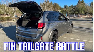 BMW X5 Tailgate Rattle Easy Fix DIY