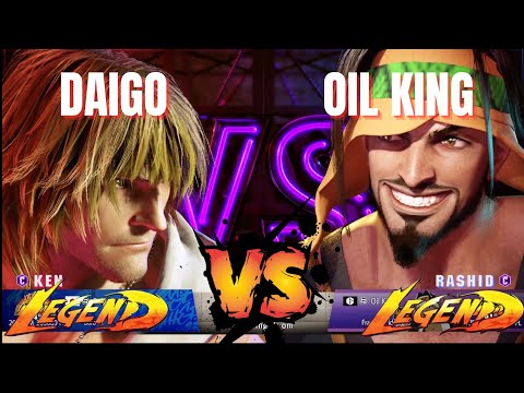SF6 - DAIGO (Ken) VS OIL KING (Rashid) STREET FIGHTER 6 - Ranked Matches