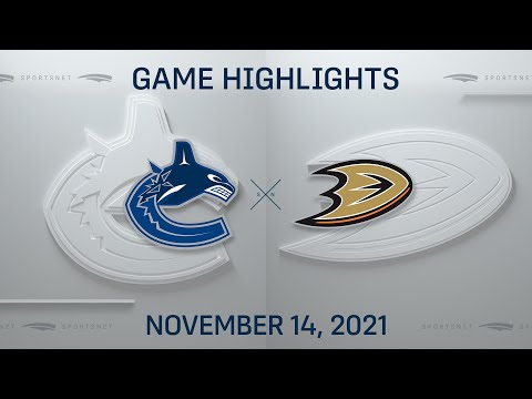 NHL Highlights | Canucks vs. Ducks - Nov. 14, 2021
