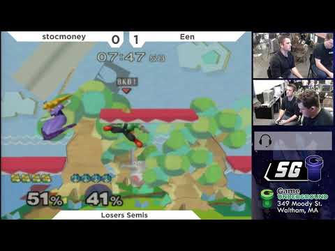 SG 22.5 SSBM - stocmoney (Fox, Sheik) vs. Een (Peach) - Melee LSF