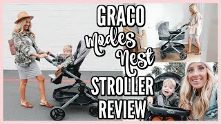 STROLLER REVIEW & USE! GRACO MODES NEST TRAVEL SYSTEM | OLIVIA ZAPO
