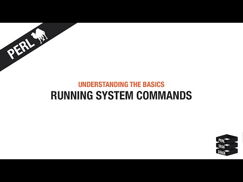Perl Basics #26: Running System Commands