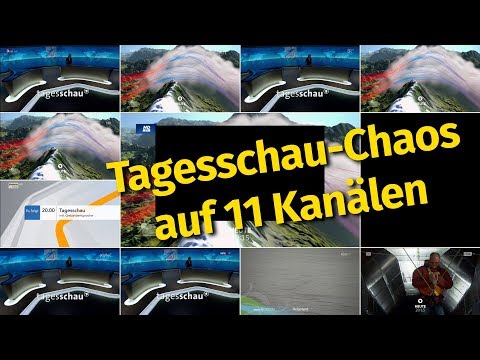 Tagesschau Panne: Abbruch nach Fehlstart (15.1.2018, 20 Uhr)