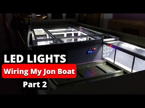 LED LIGHTS~Wiring My Jon Boat Part 2 Step-By-Step {Jon Boat to Bass Boat Conversion} Lowe 1448