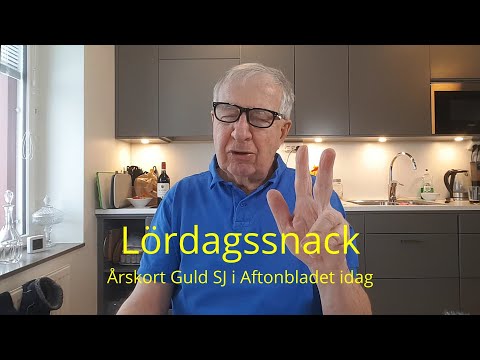 2021-02-20 LÖRDAGSSNACK - Årskort Guld SJ i Aftonbladet