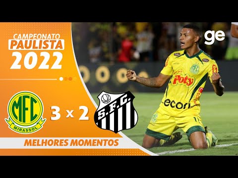 Gols e lances de Mirassol x Santos
