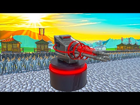 ABRAMS MINIGUN, T25 SHOTGUN & ROBO COP GUN VS 4.1 MILLION PYRAMID HEAD, SLAANESH & ZOMBIES !! UEBS 2