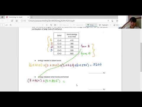 IGCSE Chemistry: Bond energy