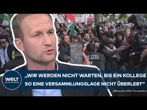 BRUTALE PALÄSTINA-DEMO IN BERLIN: Außer Kontrolle! Polizist wird reanimiert! Straftaten häufen sich